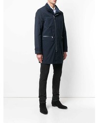 Doudoune longue bleu marine John Varvatos