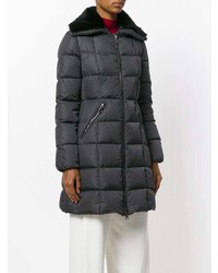 Doudoune longue gris foncé Moncler