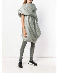 Doudoune longue grise Rick Owens DRKSHDW