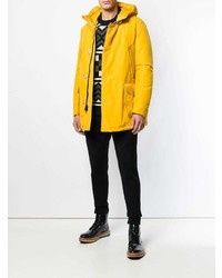 Doudoune longue jaune Woolrich