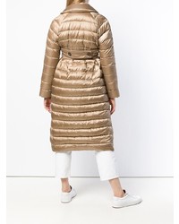 Doudoune longue marron clair 'S Max Mara