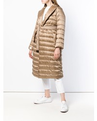 Doudoune longue marron clair 'S Max Mara