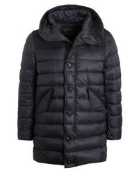 Doudoune longue noire Benetton