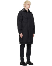 Doudoune longue noire Stone Island