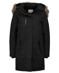 Doudoune longue noire Selected Femme