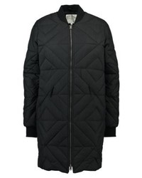 Doudoune longue noire Selected Femme
