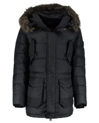 Doudoune longue noire Superdry