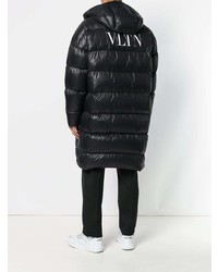 Doudoune longue noire Valentino