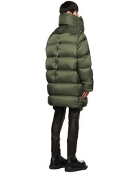 Doudoune longue olive Rick Owens