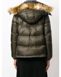 Doudoune longue olive Sacai