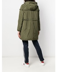 Doudoune longue olive Moncler