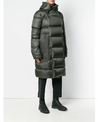 Doudoune longue vert foncé Rick Owens