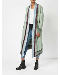 Doudoune longue vert menthe Greg Lauren