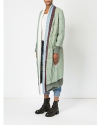 Doudoune longue vert menthe Greg Lauren