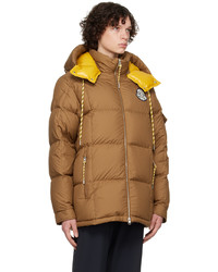 Doudoune marron clair Moncler