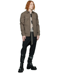 Doudoune marron Rick Owens