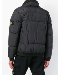 Doudoune noire Stone Island