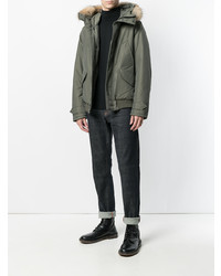 Doudoune olive Woolrich