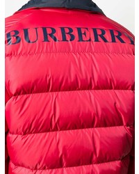 Doudoune rouge Burberry