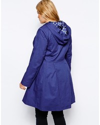 Duffel-coat bleu Asos
