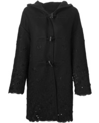 Duffel-coat noir Ermanno Scervino