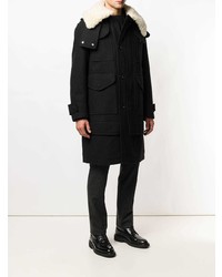 Duffel-coat noir Alexander McQueen