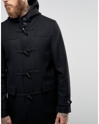 Duffel-coat noir Asos