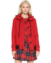 Duffel-coat rouge Victoria Beckham