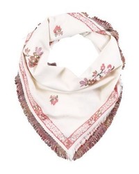 Écharpe à fleurs blanche Club Monaco