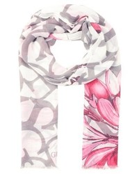 Écharpe à fleurs blanche GUESS