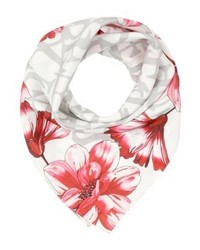 Écharpe à fleurs blanche GUESS