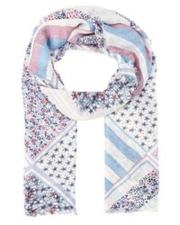 Écharpe à fleurs blanche Tommy Hilfiger