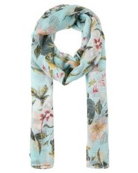 Écharpe à fleurs bleu clair Becksöndergaard