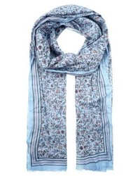 Écharpe à fleurs bleu clair Becksöndergaard