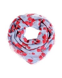 Écharpe à fleurs bleu clair Hugo Boss