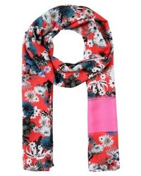 Écharpe à fleurs fuchsia Paul Smith