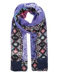 Écharpe à fleurs violette Desigual