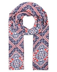 Écharpe à fleurs violette Pepe Jeans