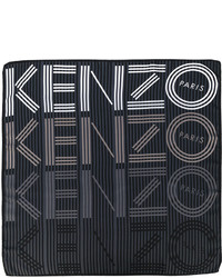 Écharpe à rayures horizontales gris foncé Kenzo
