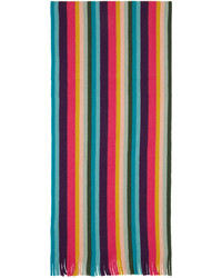 Écharpe à rayures horizontales multicolore Paul Smith