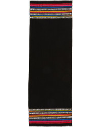Écharpe à rayures horizontales noire Janavi