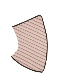 Écharpe à rayures horizontales rose