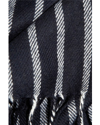 Écharpe à rayures verticales blanche et noire J.Crew
