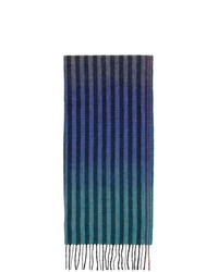 Écharpe à rayures verticales bleu marine Paul Smith