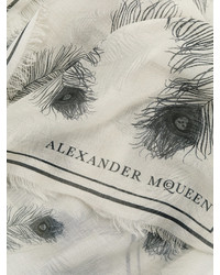Écharpe blanche Alexander McQueen