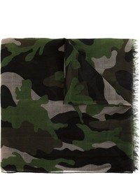 Écharpe camouflage olive Valentino