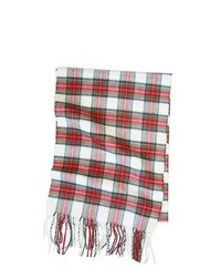 Écharpe écossaise rouge et blanc