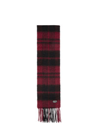 Écharpe écossaise rouge et noir