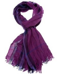 Écharpe écossaise violette