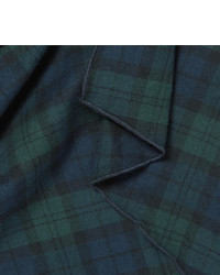 Écharpe en coton à carreaux bleu canard Engineered Garments